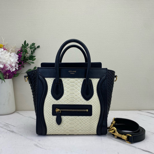 Celine - Luggage Nano - Exotic leathers - Python - Multicolour - (mini)