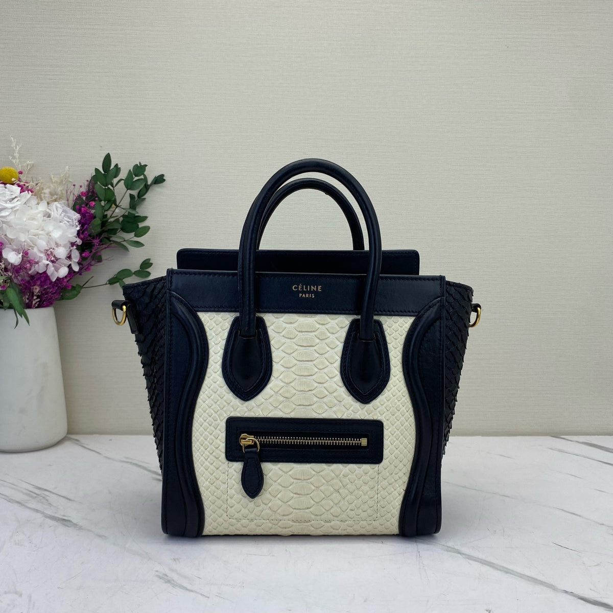 Celine - Luggage Nano - Exotic leathers - Python - Multicolour - (mini)