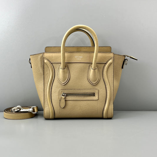Celine - Luggage Nano - Leather - Beige - (mini)