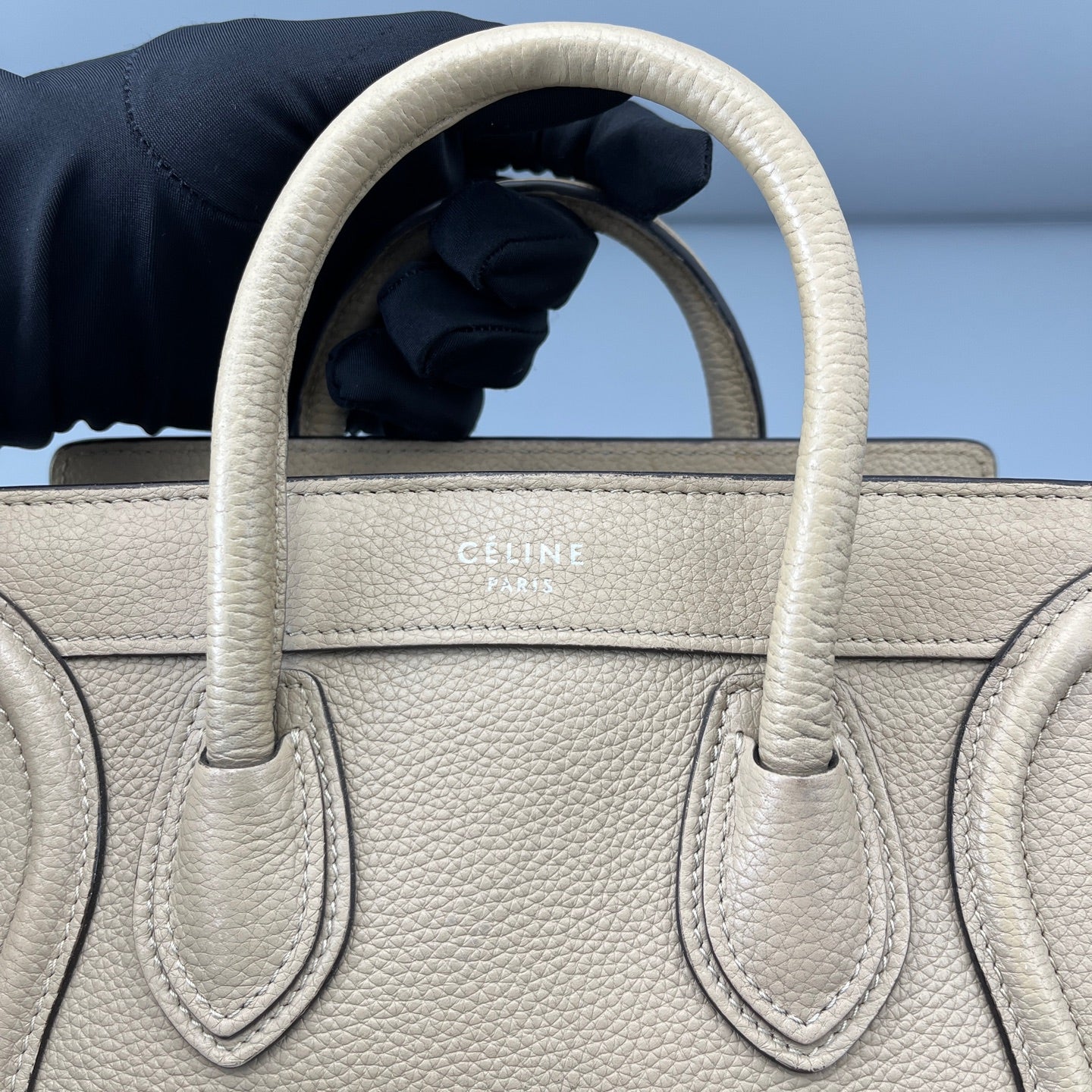 Celine - Luggage Nano - Leather - Beige - (mini)