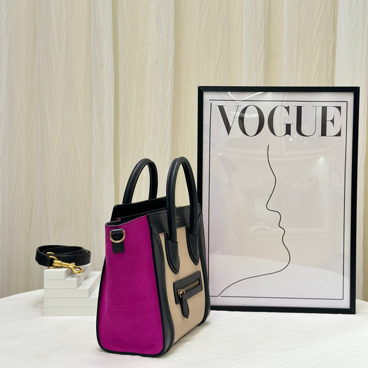 Celine - Luggage Nano - Leather - Multicolour - (mini)