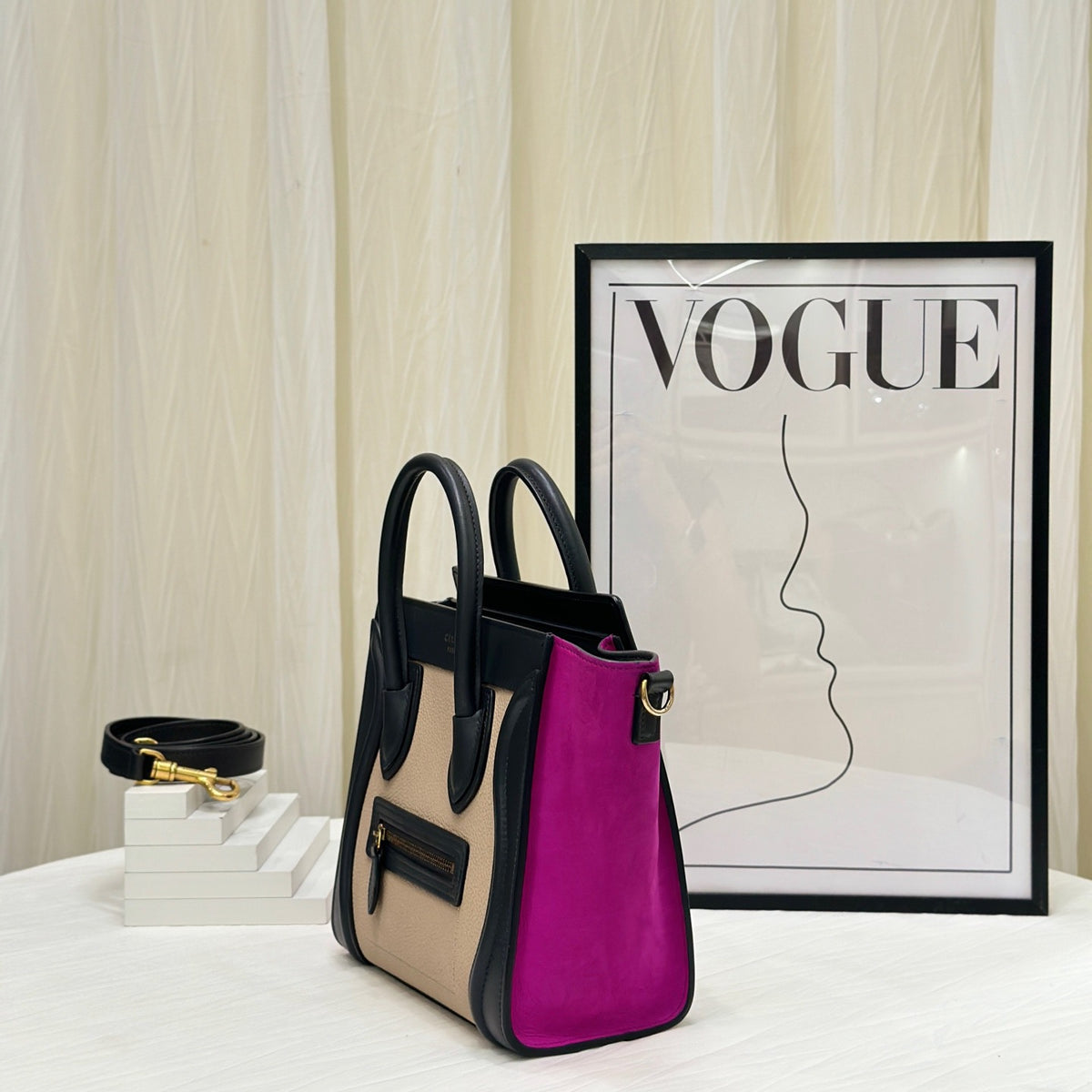 Celine - Luggage Nano - Leather - Multicolour - (mini)