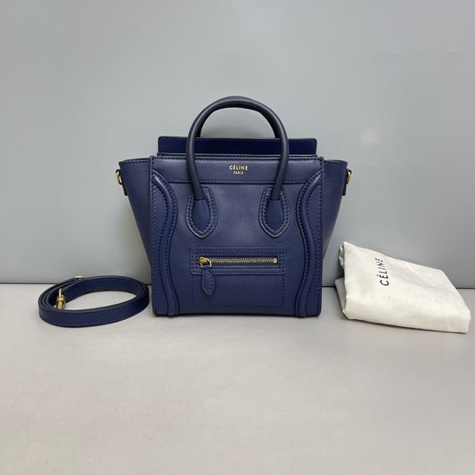 Celine - Luggage Nano - Leather - Navy - (Mini)