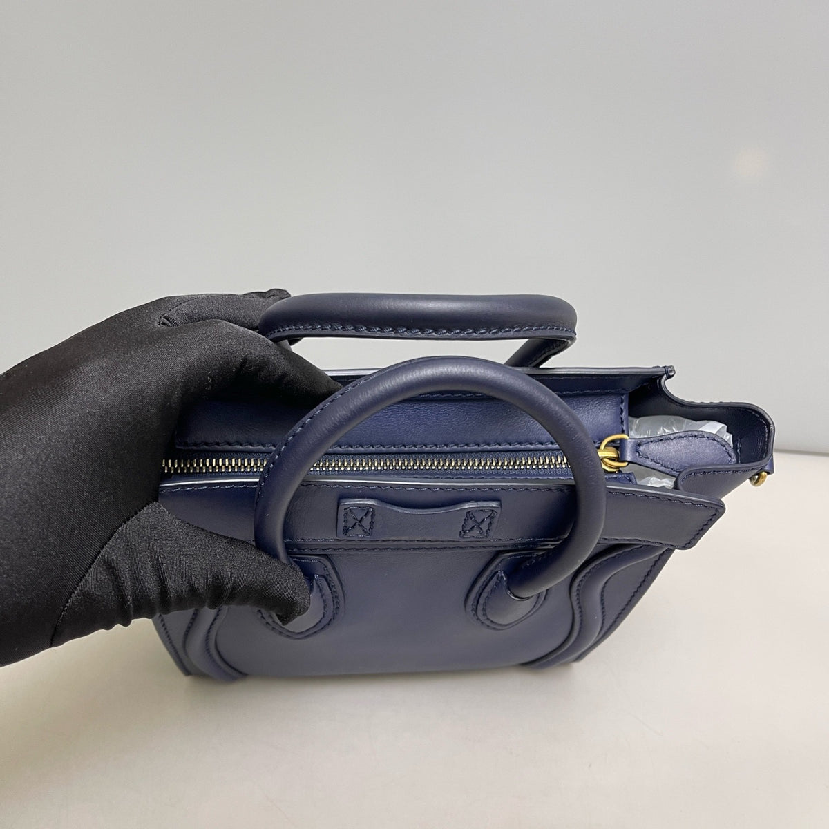 Celine - Luggage Nano - Leather - Navy - (Mini)