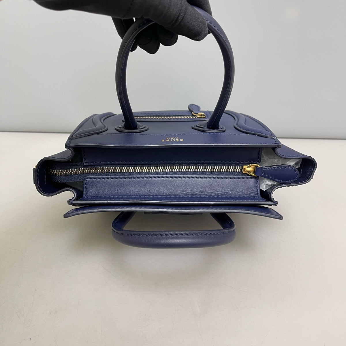 Celine - Luggage Nano - Leather - Navy - (Mini)