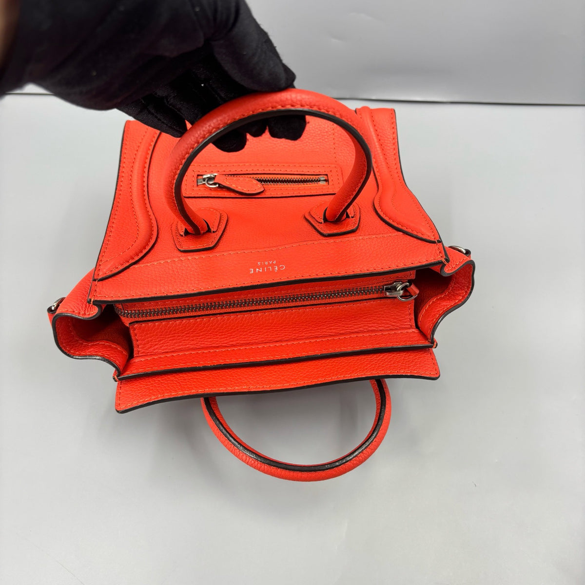 Celine - Luggage Nano - Leather - Orange - (mini)