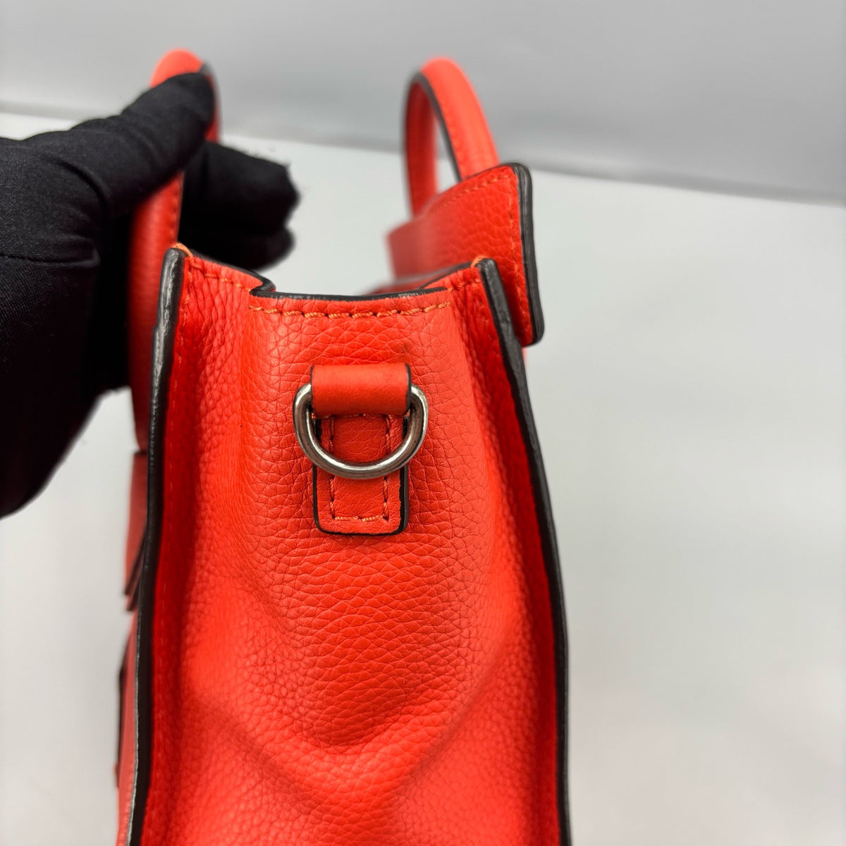 Celine - Luggage Nano - Leather - Orange - (mini)