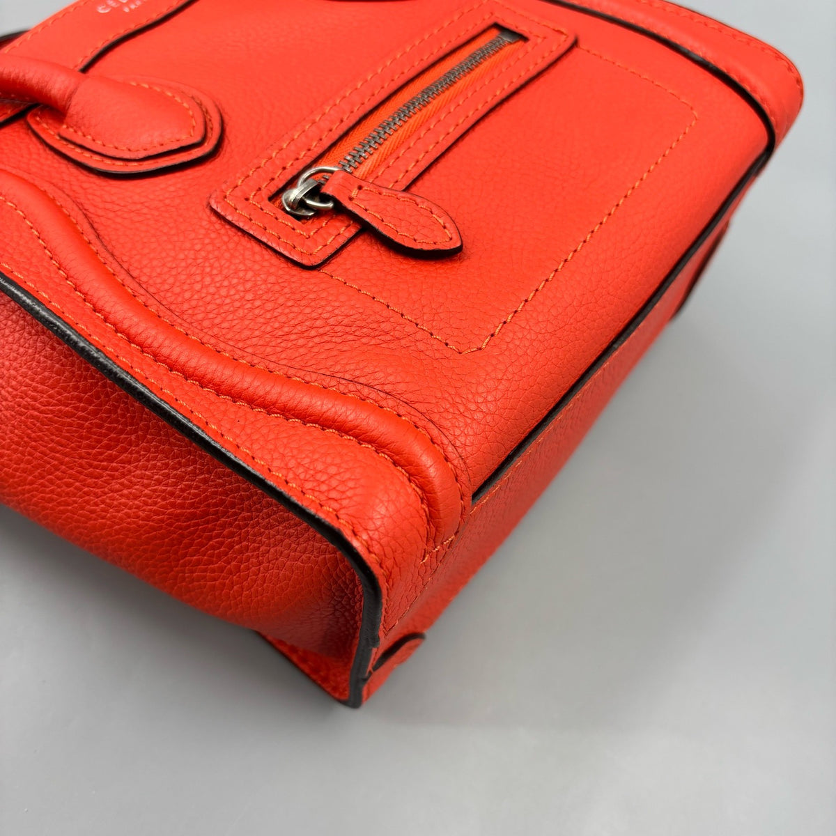 Celine - Luggage Nano - Leather - Orange - (mini)
