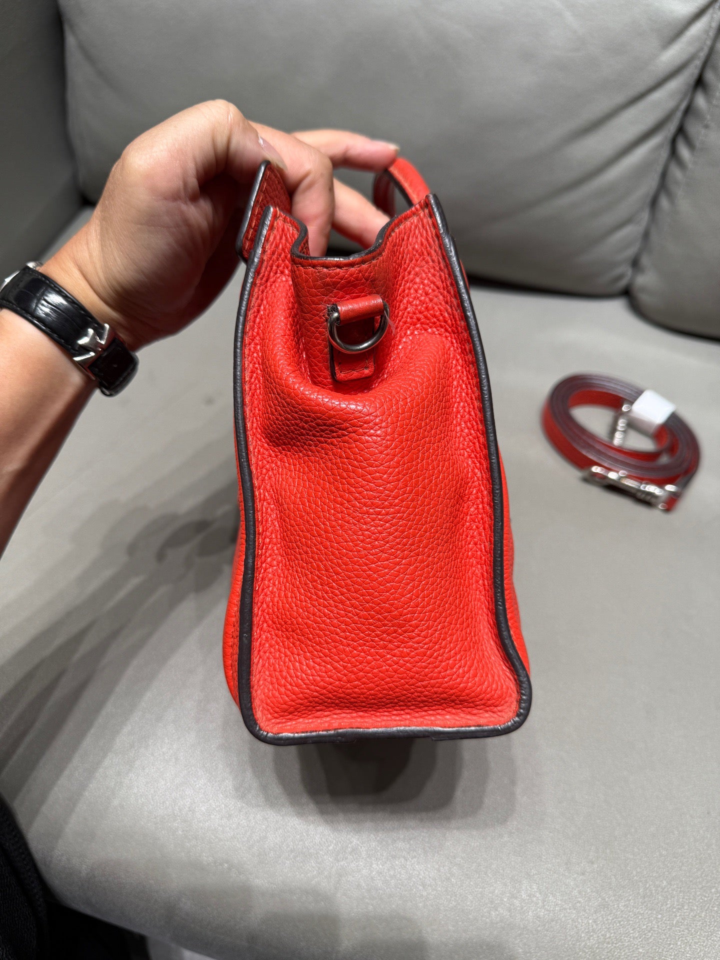 Celine - Luggage Nano - Leather - Red - (mini)