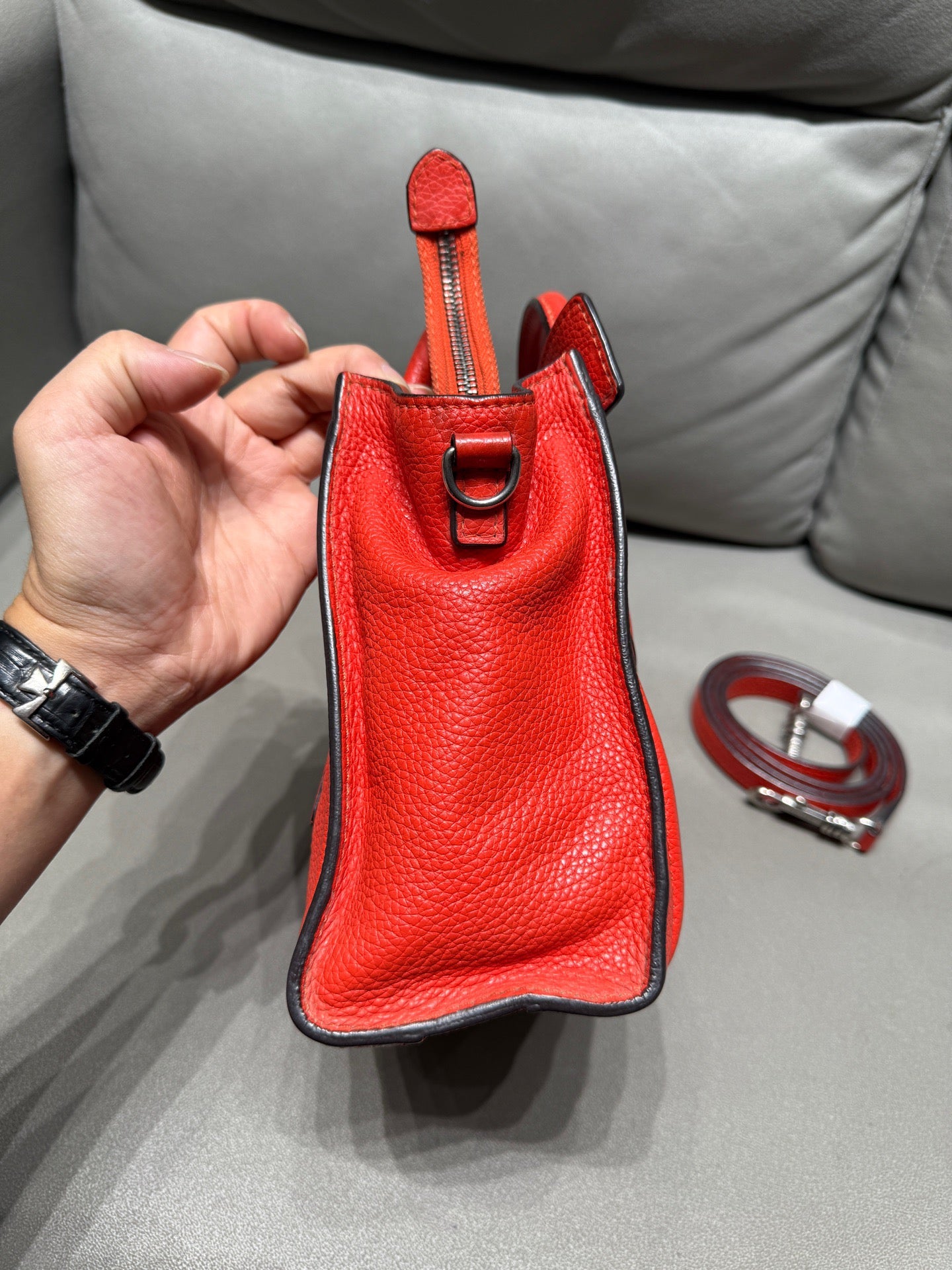 Celine - Luggage Nano - Leather - Red - (mini)