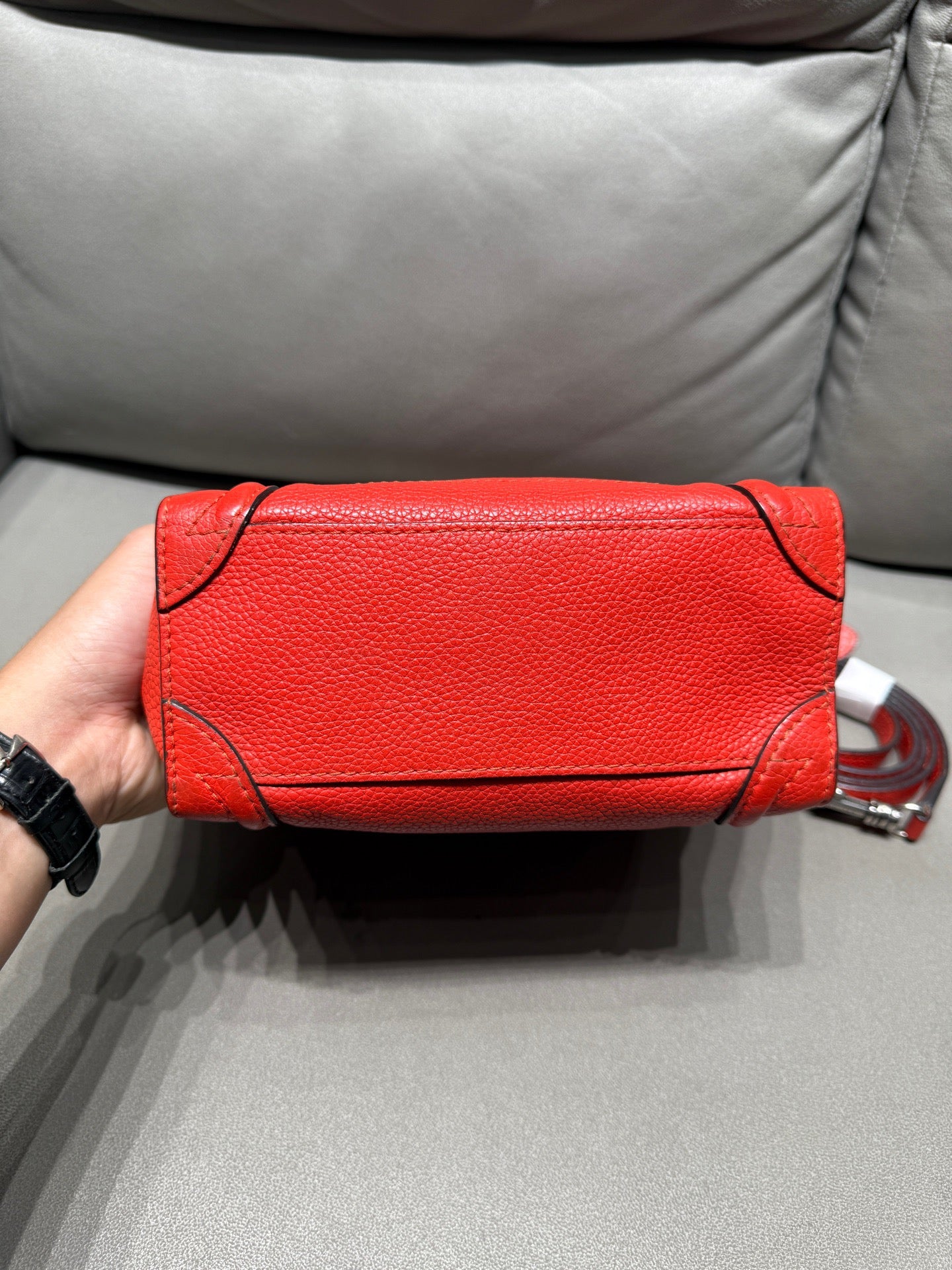 Celine - Luggage Nano - Leather - Red - (mini)