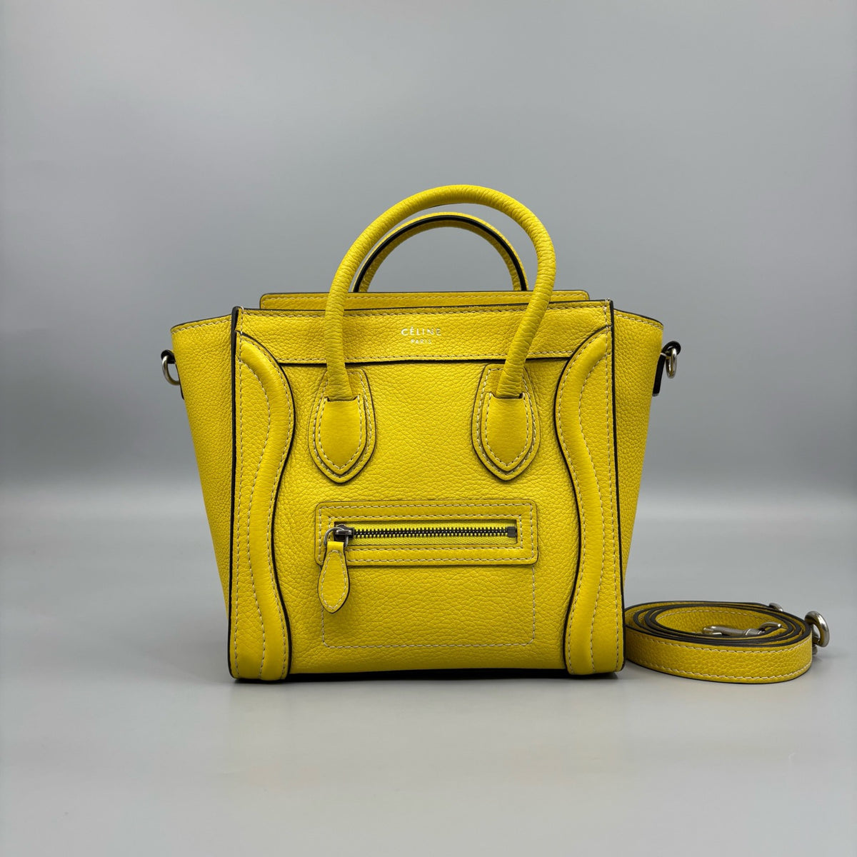 Celine - Luggage Nano - Leather - Yellow - (mini)