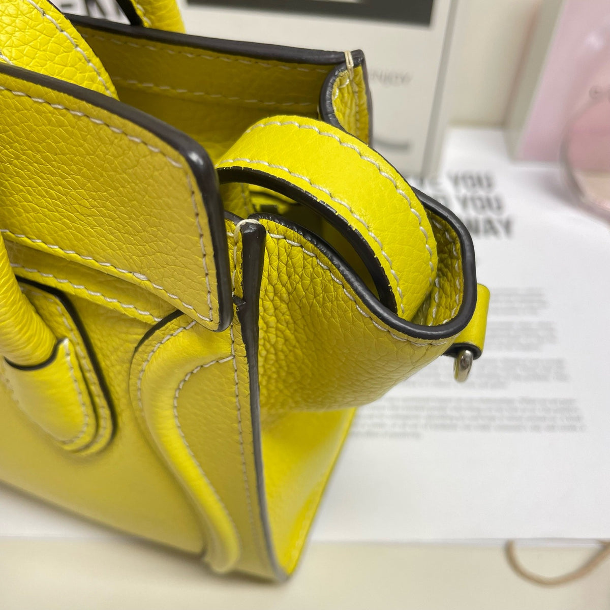Celine - Luggage Nano - Leather - Yellow - (mini)