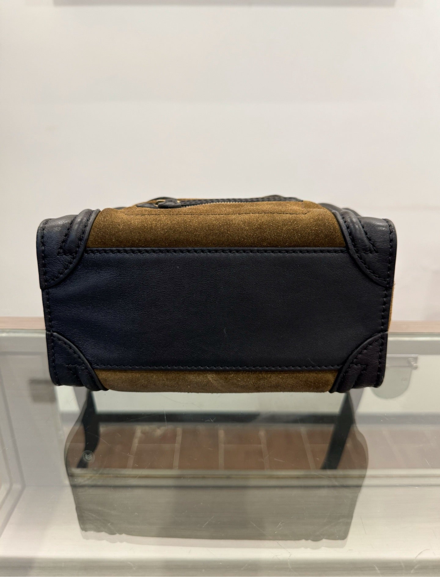 Celine - Luggage Nano - Suede and Leather - Brown - (mini)