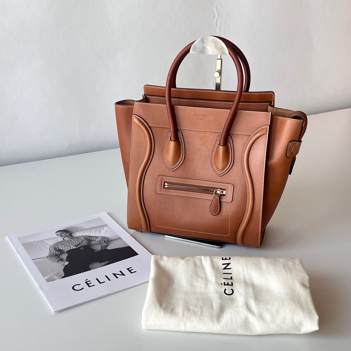 Celine - Luggage small - Leather - Brown - (small)