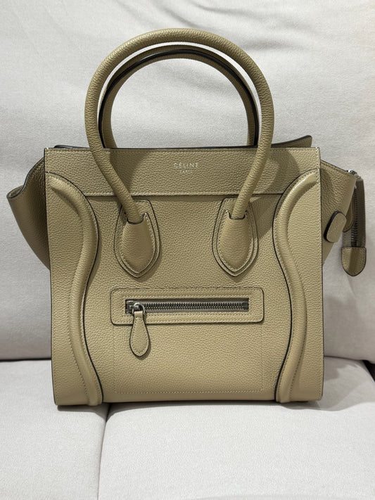 Celine - Luggage Small - Leather - Grey - (small)