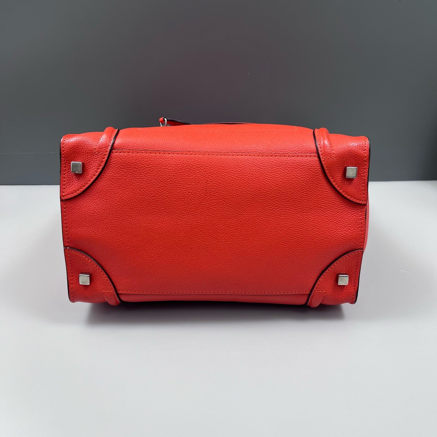 Celine - Micro Luggage Tote - Leather - Orange - (Small)