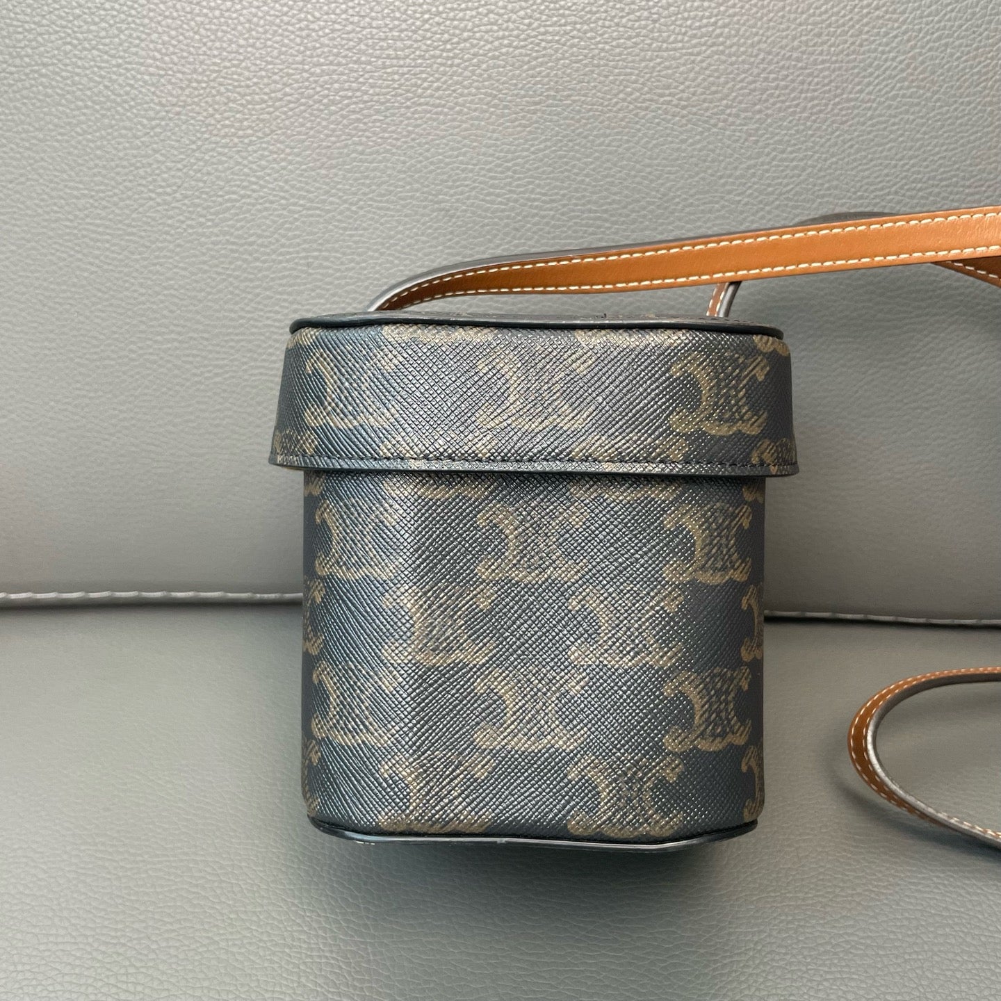 Celine - Mini Box Bag - Synthetic - Brown - (mini)