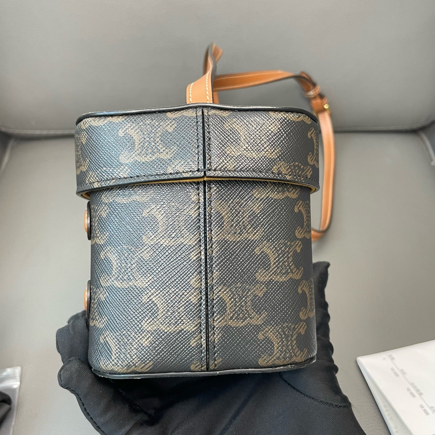 Celine - Mini Box Bag - Synthetic - Brown - (mini)