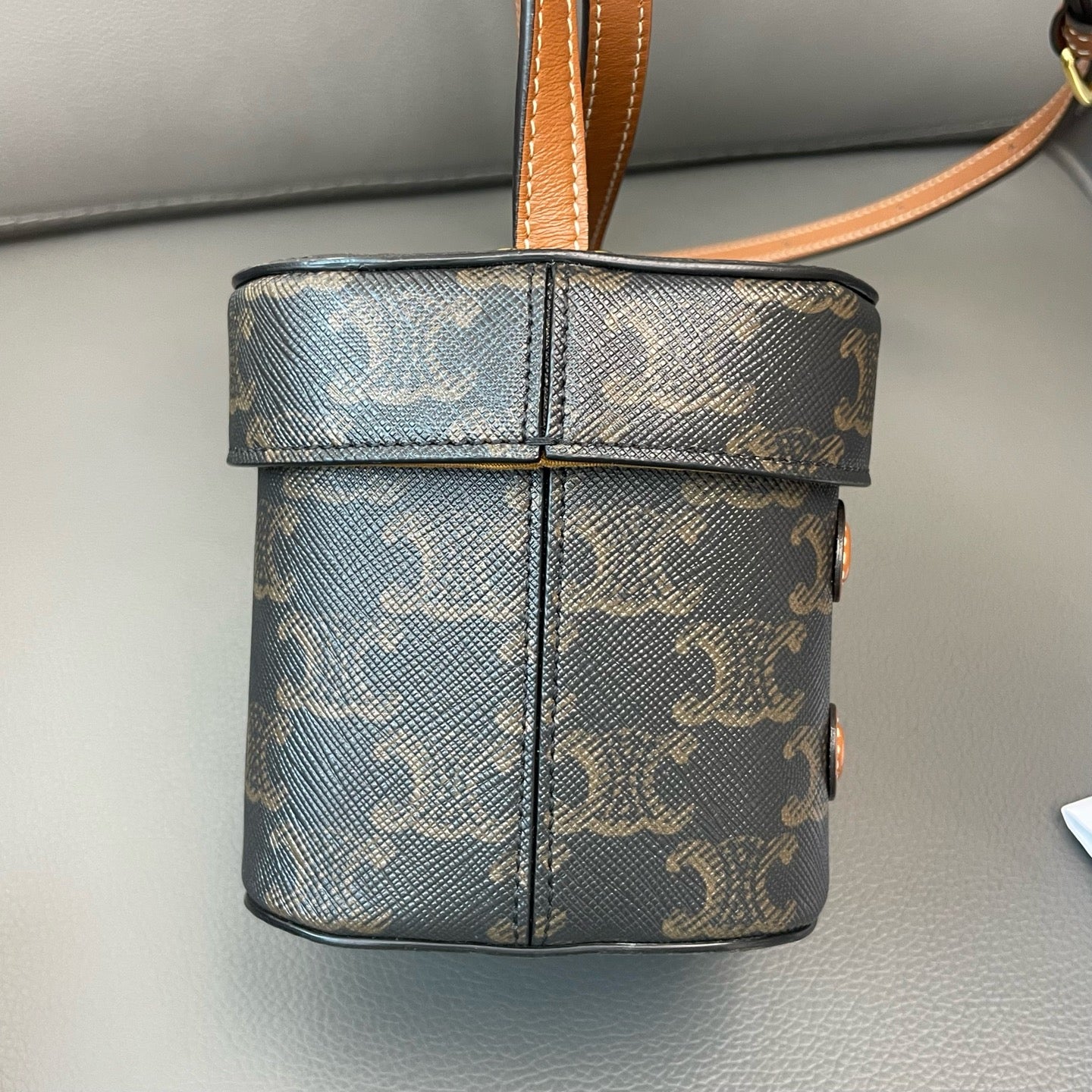 Celine - Mini Box Bag - Synthetic - Brown - (mini)