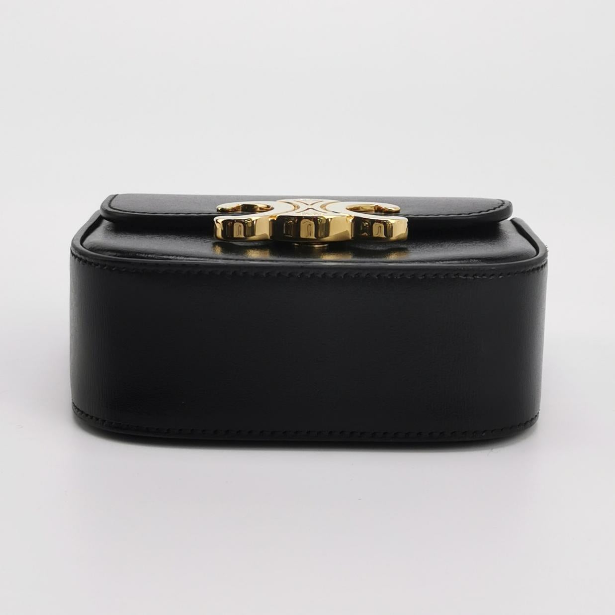 Celine - Mini Triomphe - Leather - Black - (mini)