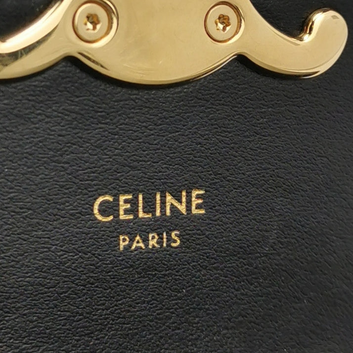 Celine - Mini Triomphe - Leather - Black - (mini)
