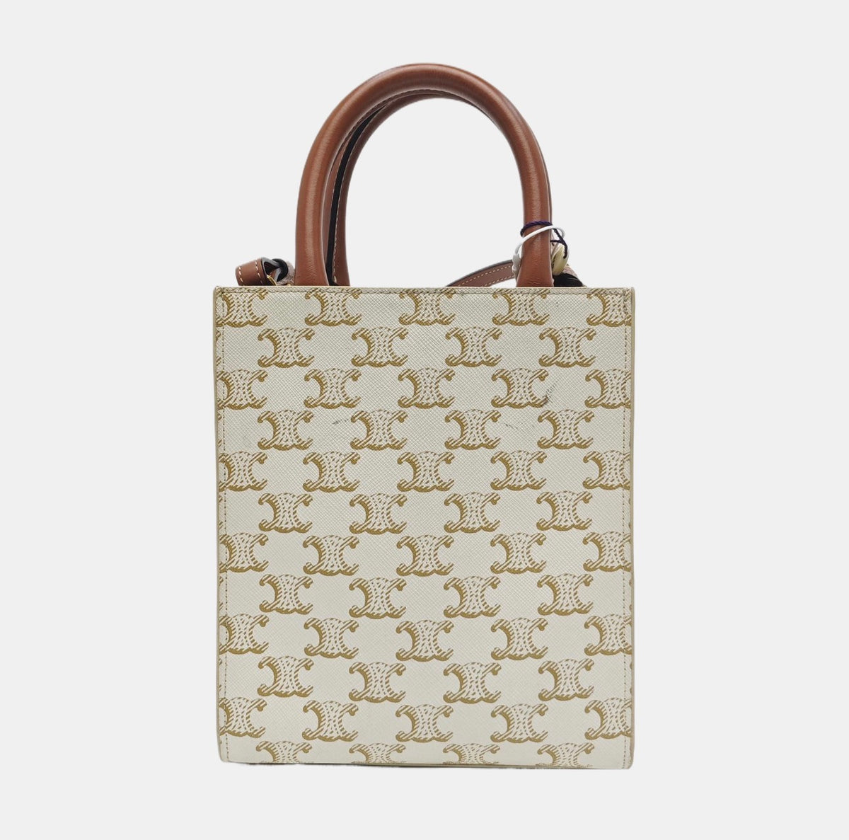 Celine - Mini Vertical Cabas - Cloth - Beige - (mini)