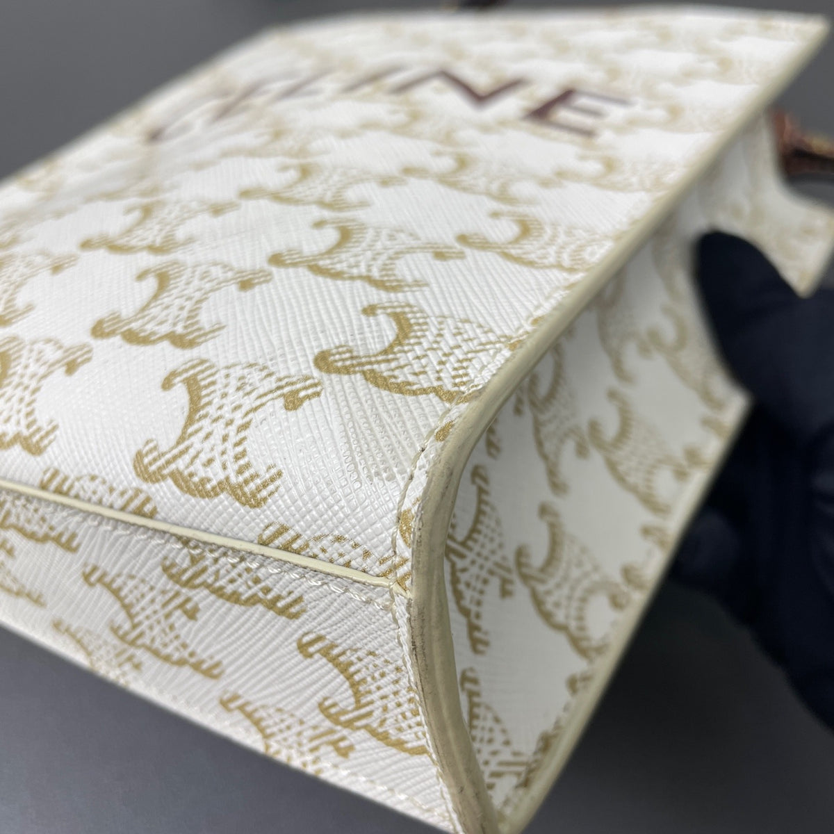 Celine - Mini Vertical Cabas in Triomphe Canvas - Cloth - Multicolour - (mini)