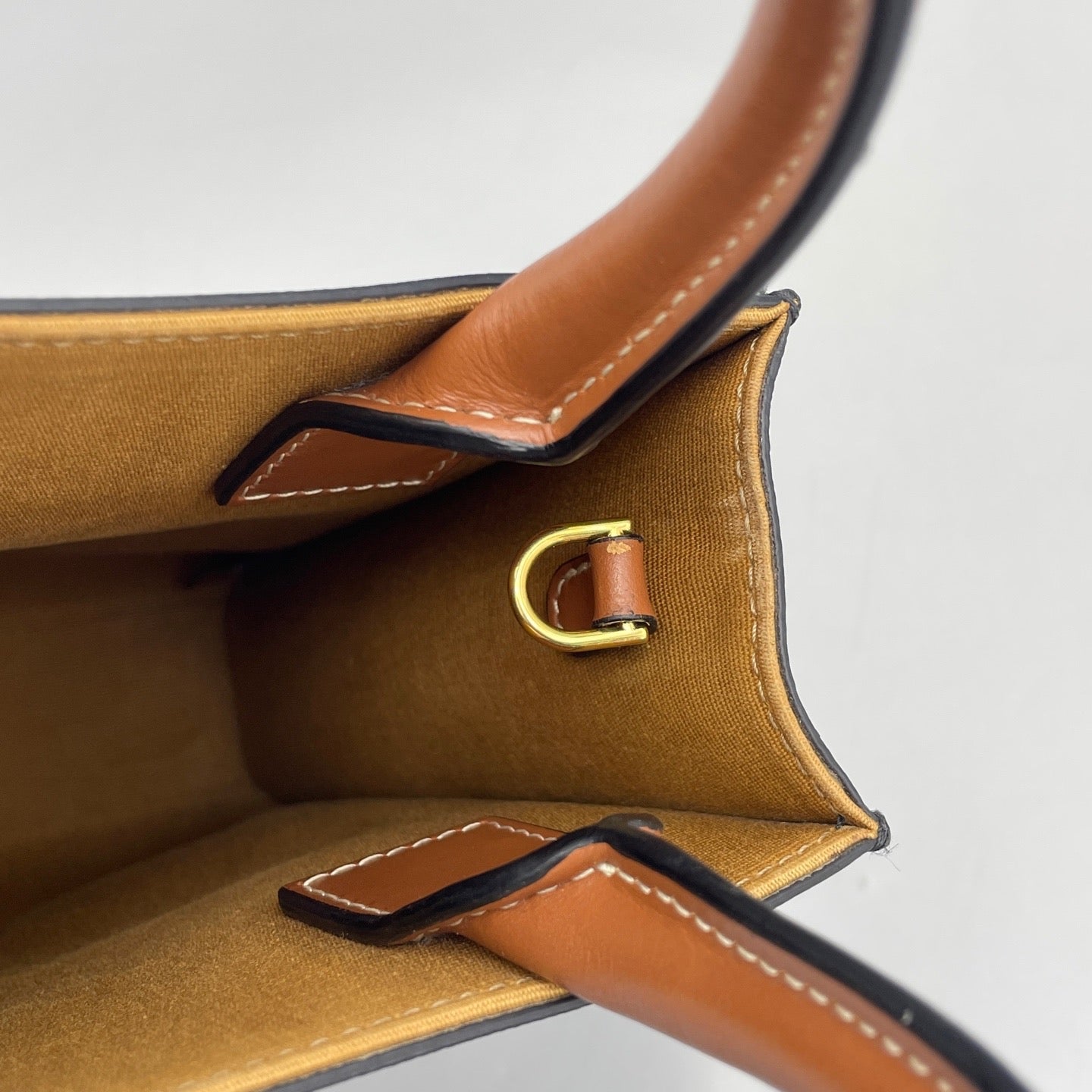 Celine - Mini Vertical Cabas - Leather - Brown - (mini)