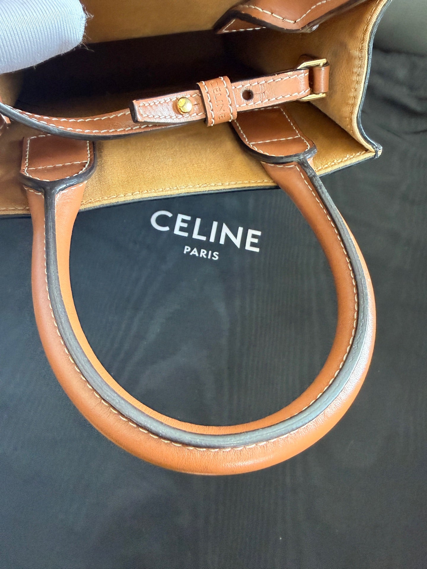 Celine - Mini Vertical Cabas - Leather - Brown - (mini)