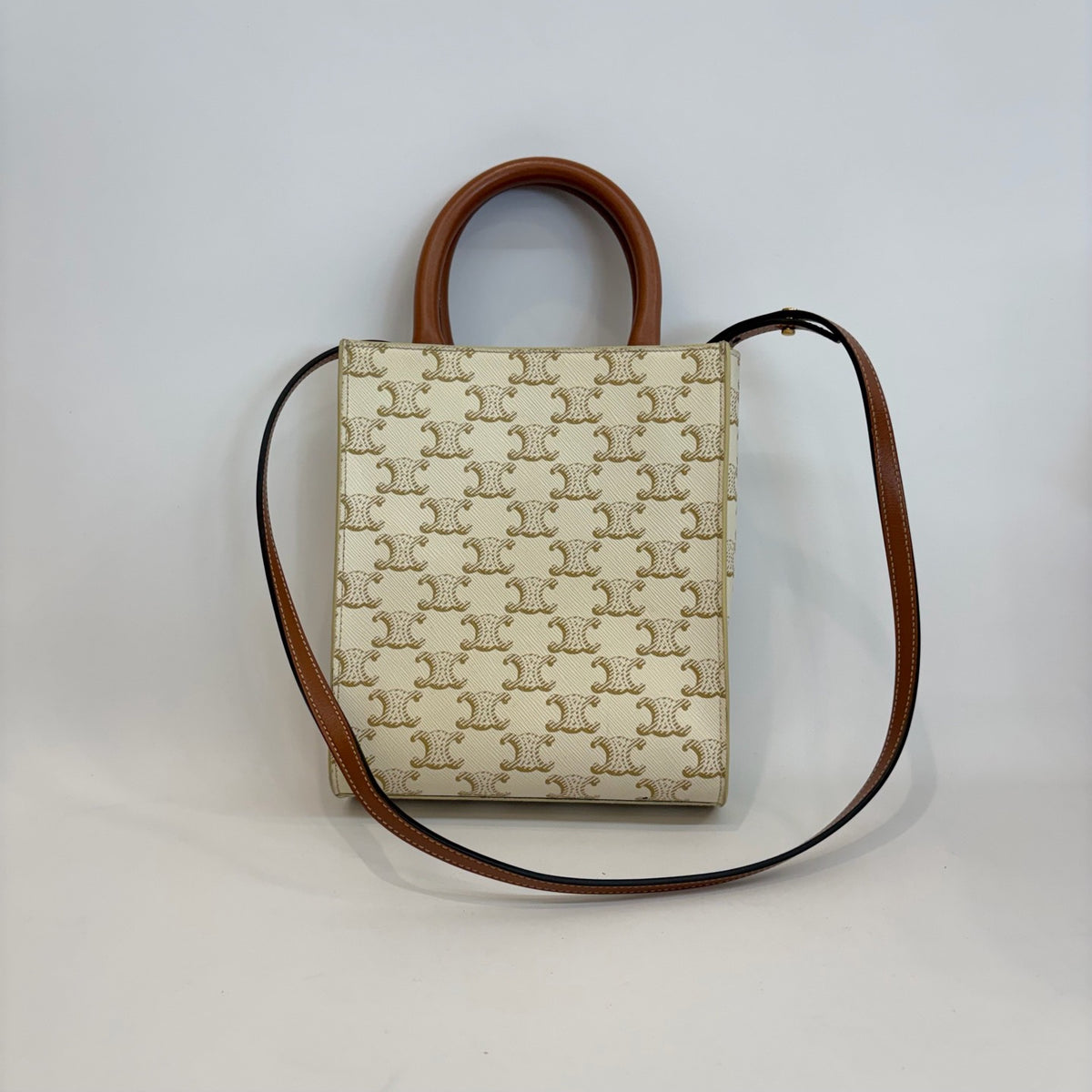 Celine - Mini Vertical Cabas - Synthetic - Beige - (mini)