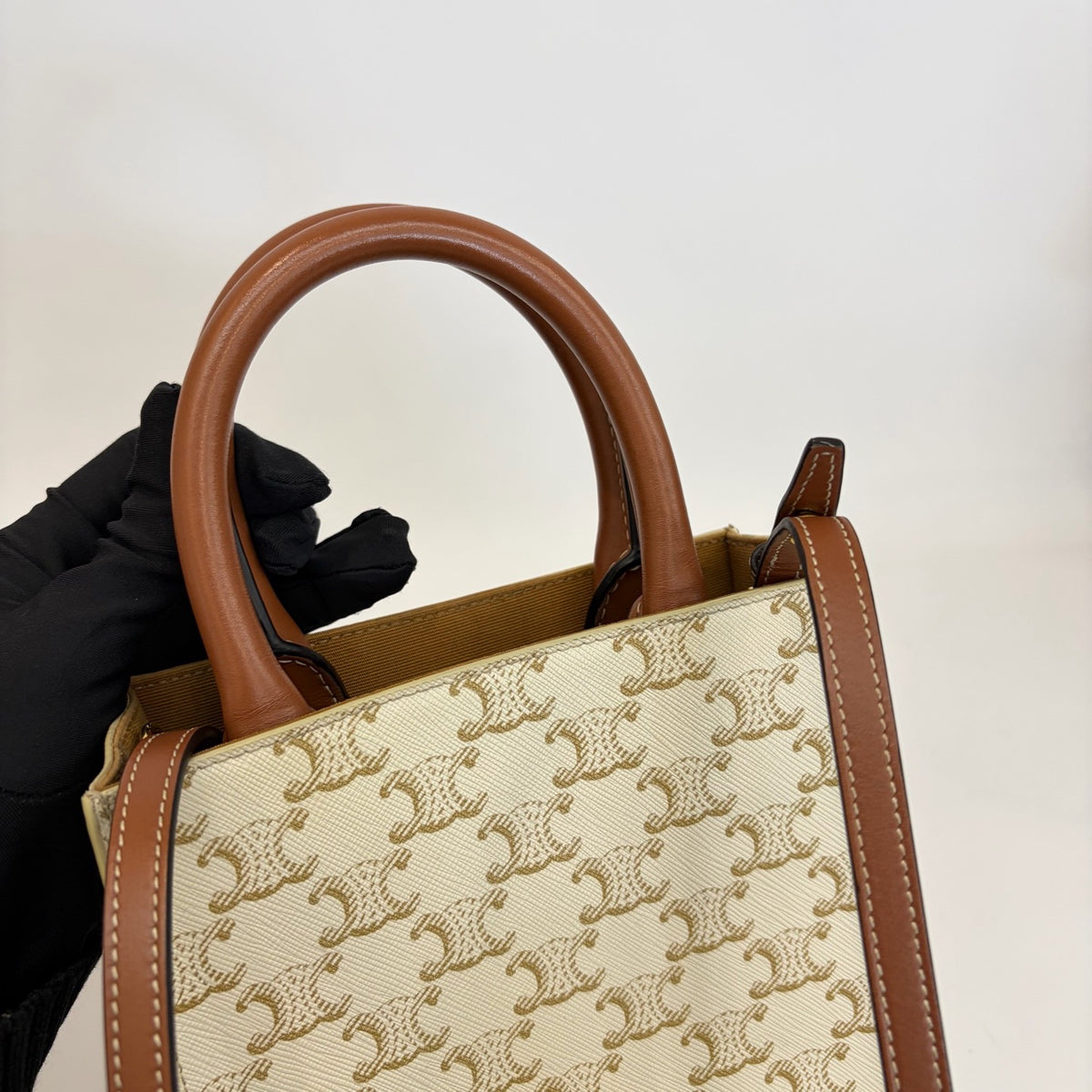 Celine - Mini Vertical Cabas - Synthetic - Beige - (mini)