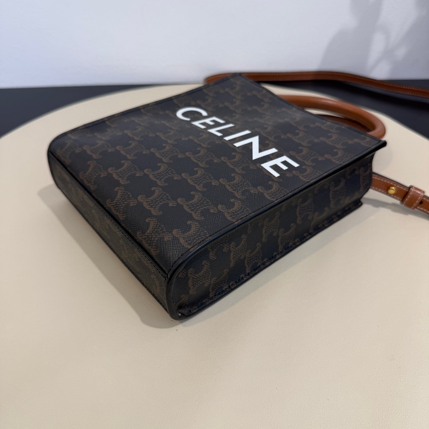 Celine - Mini Vertical Cabas - Synthetic - Brown - (mini)