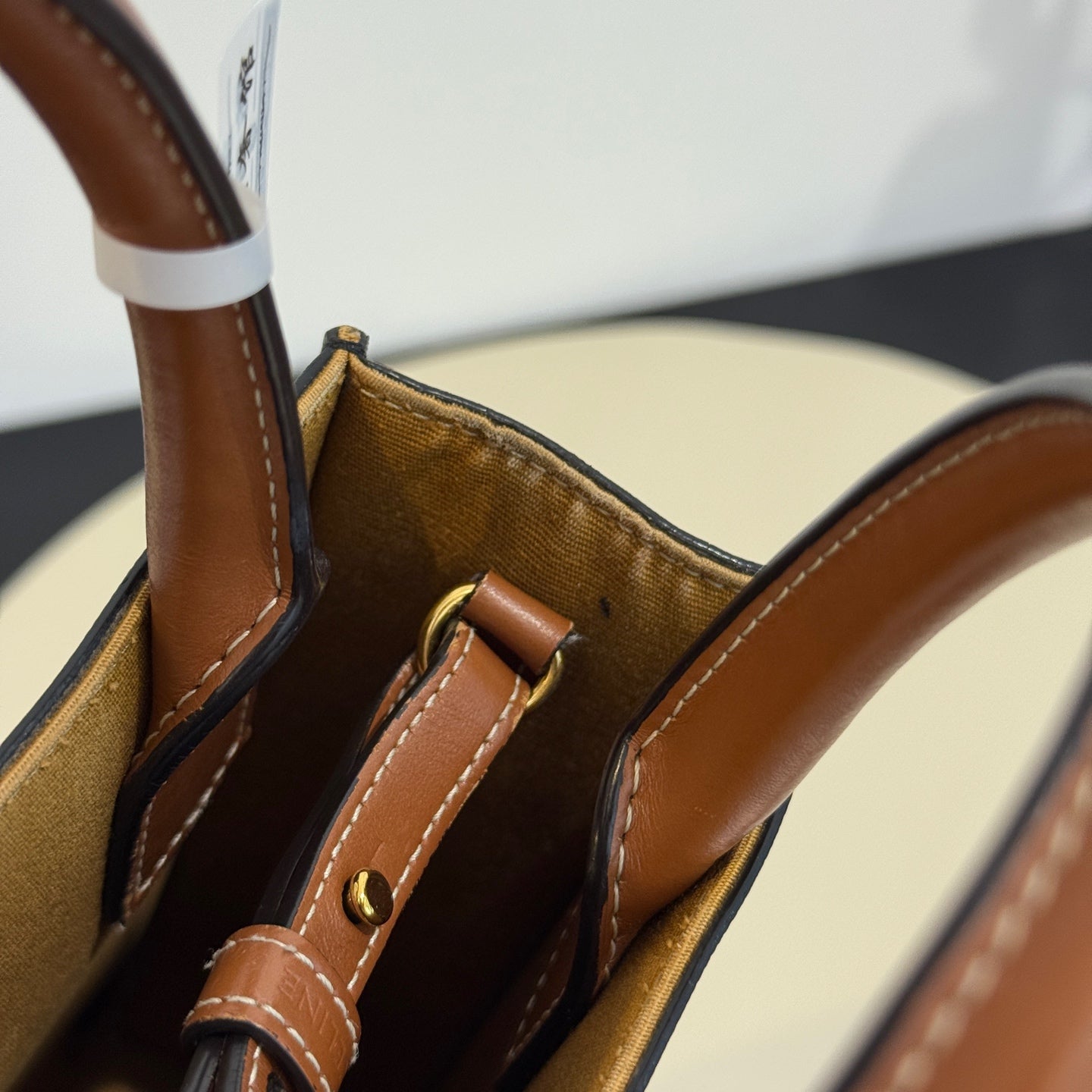 Celine - Mini Vertical Cabas - Synthetic - Brown - (mini)