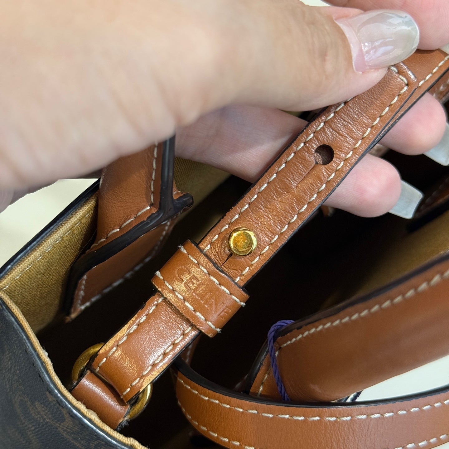 Celine - Mini Vertical Cabas - Synthetic - Brown - (mini)