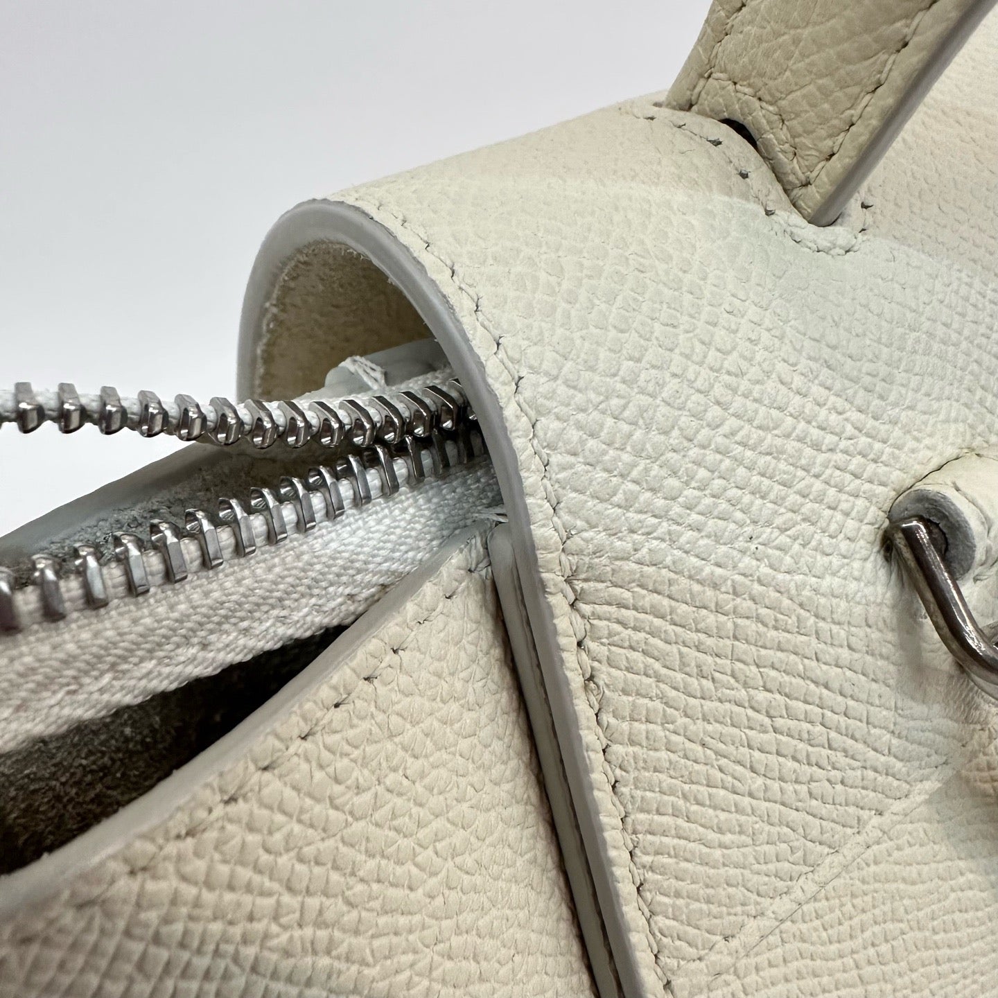 Celine - Nano Belt Bag - Grained Calfskin Leather - White - (Mini)