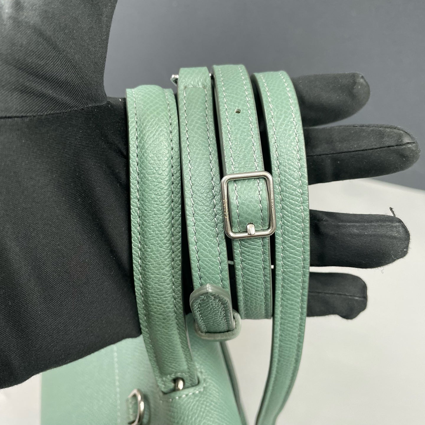 Celine - Nano Belt Bag - Grained leather - Celadon green - (Mini)