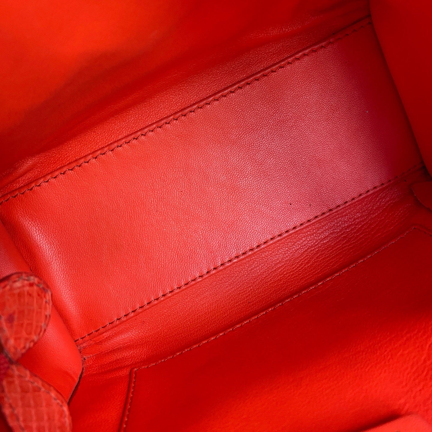 Celine - Nano Luggage - Exotic leathers - Python - Orange - (mini)