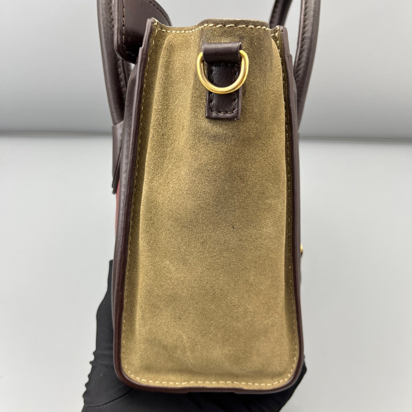 Celine - Nano Luggage - Leather - Burgundy - (mini)