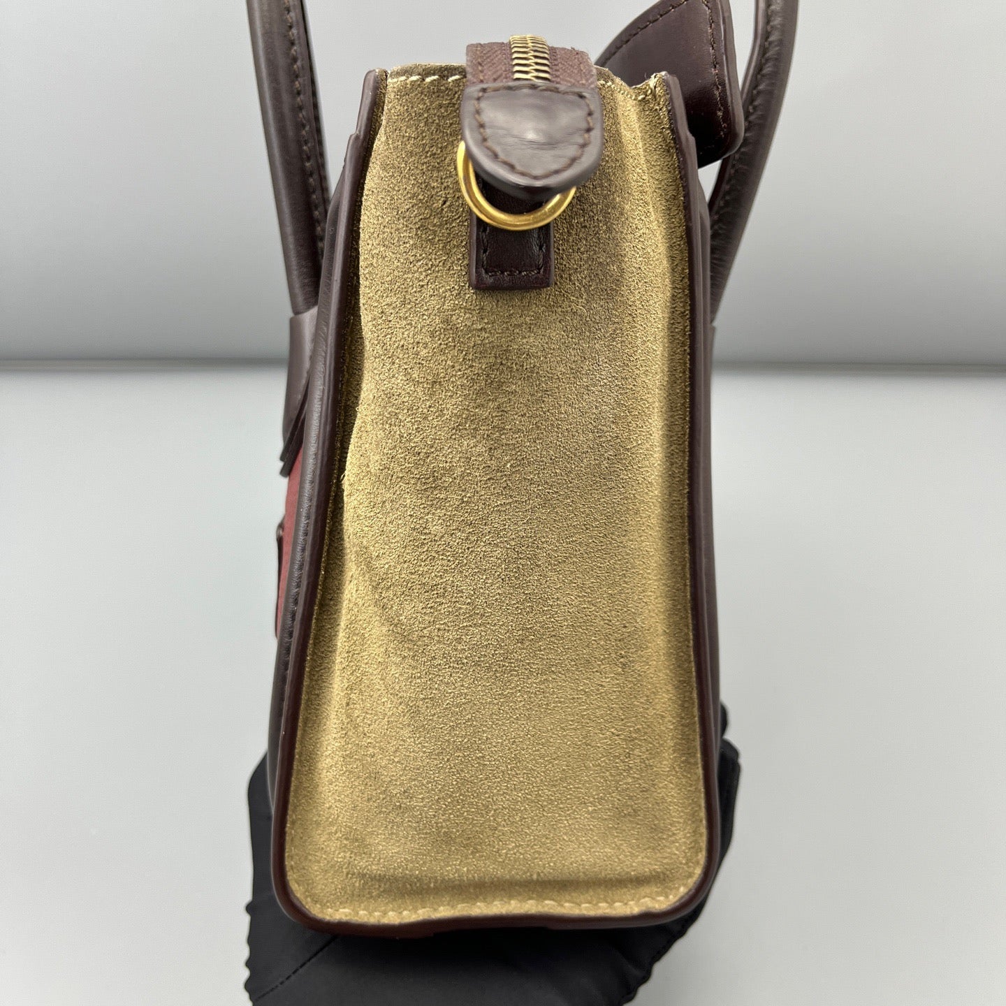 Celine - Nano Luggage - Leather - Burgundy - (mini)