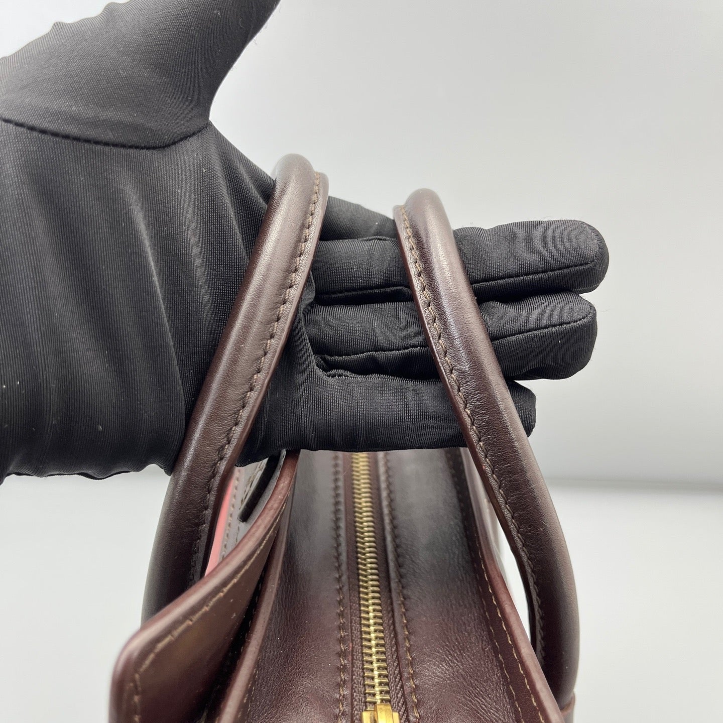 Celine - Nano Luggage - Leather - Burgundy - (mini)