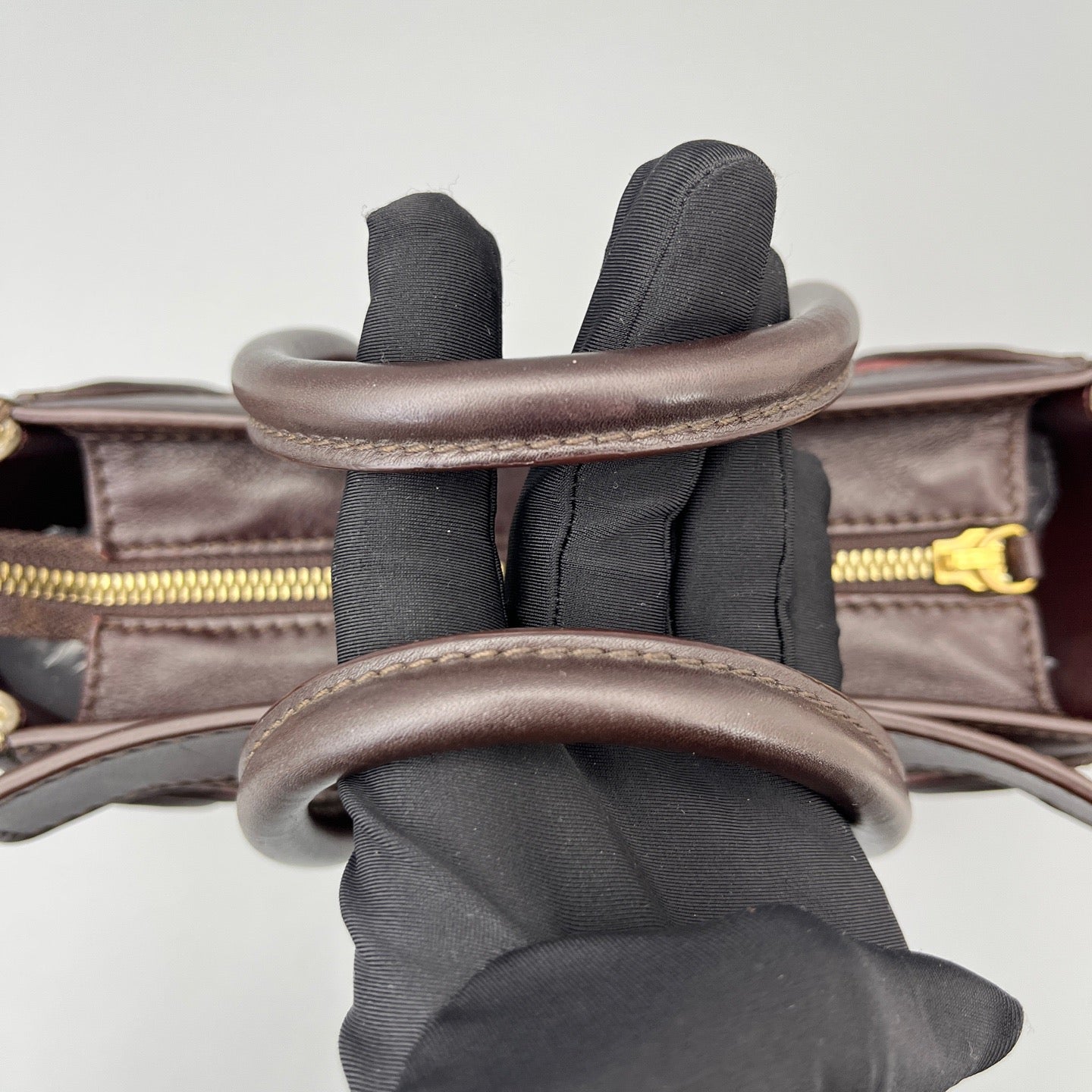 Celine - Nano Luggage - Leather - Burgundy - (mini)