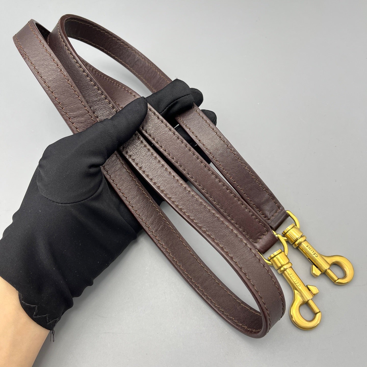 Celine - Nano Luggage - Leather - Burgundy - (mini)