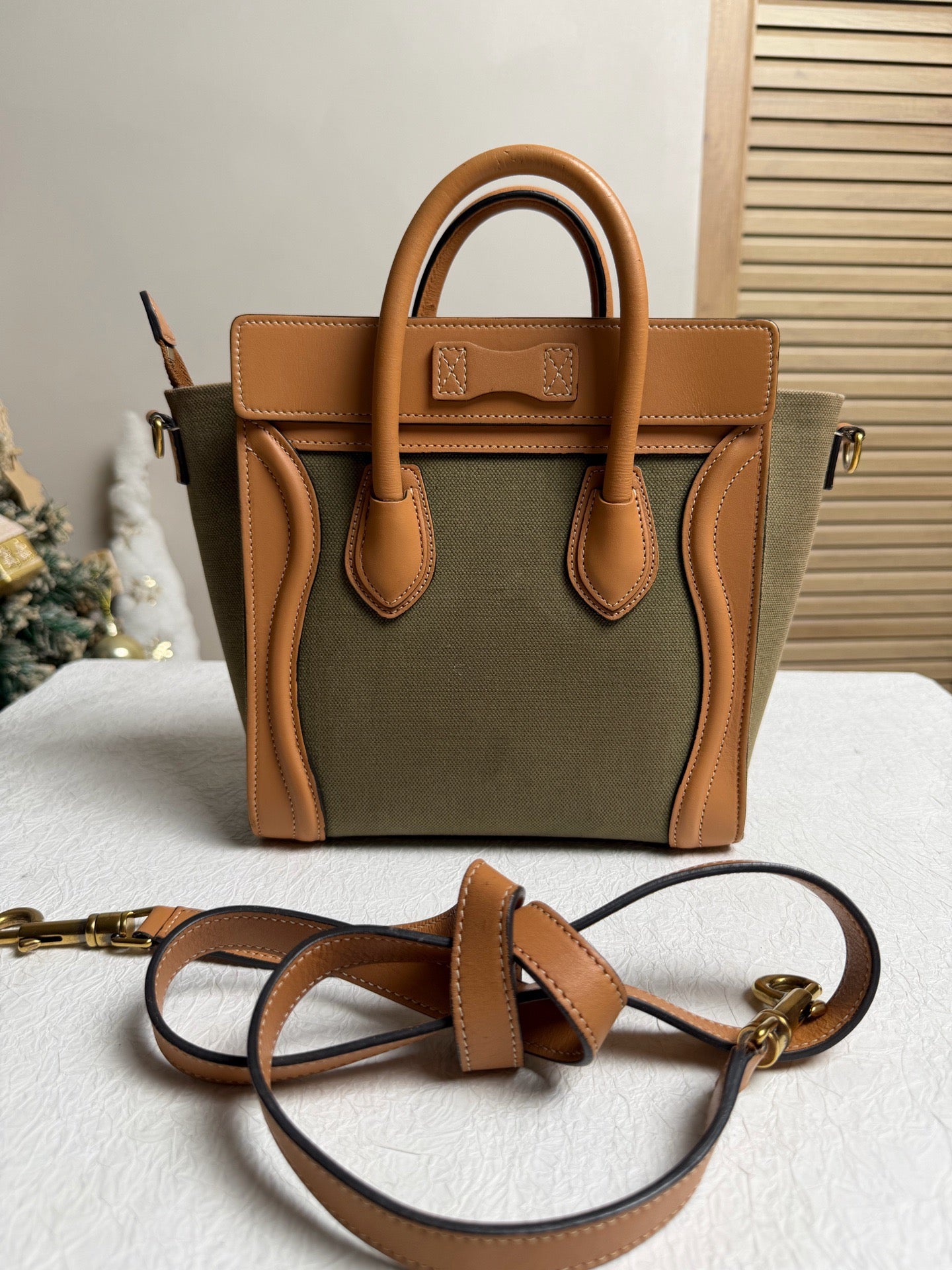 Celine - Nano Luggage - Leather - Green - (mini)