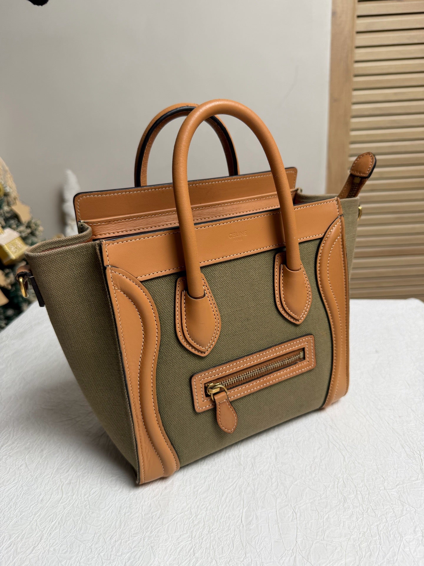 Celine - Nano Luggage - Leather - Green - (mini)