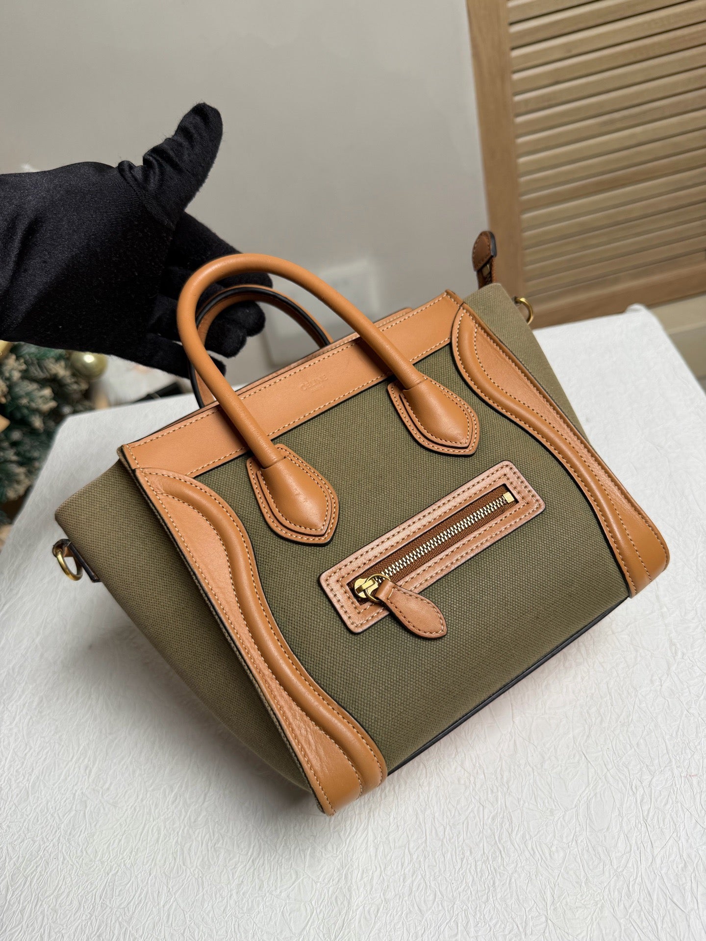 Celine - Nano Luggage - Leather - Green - (mini)