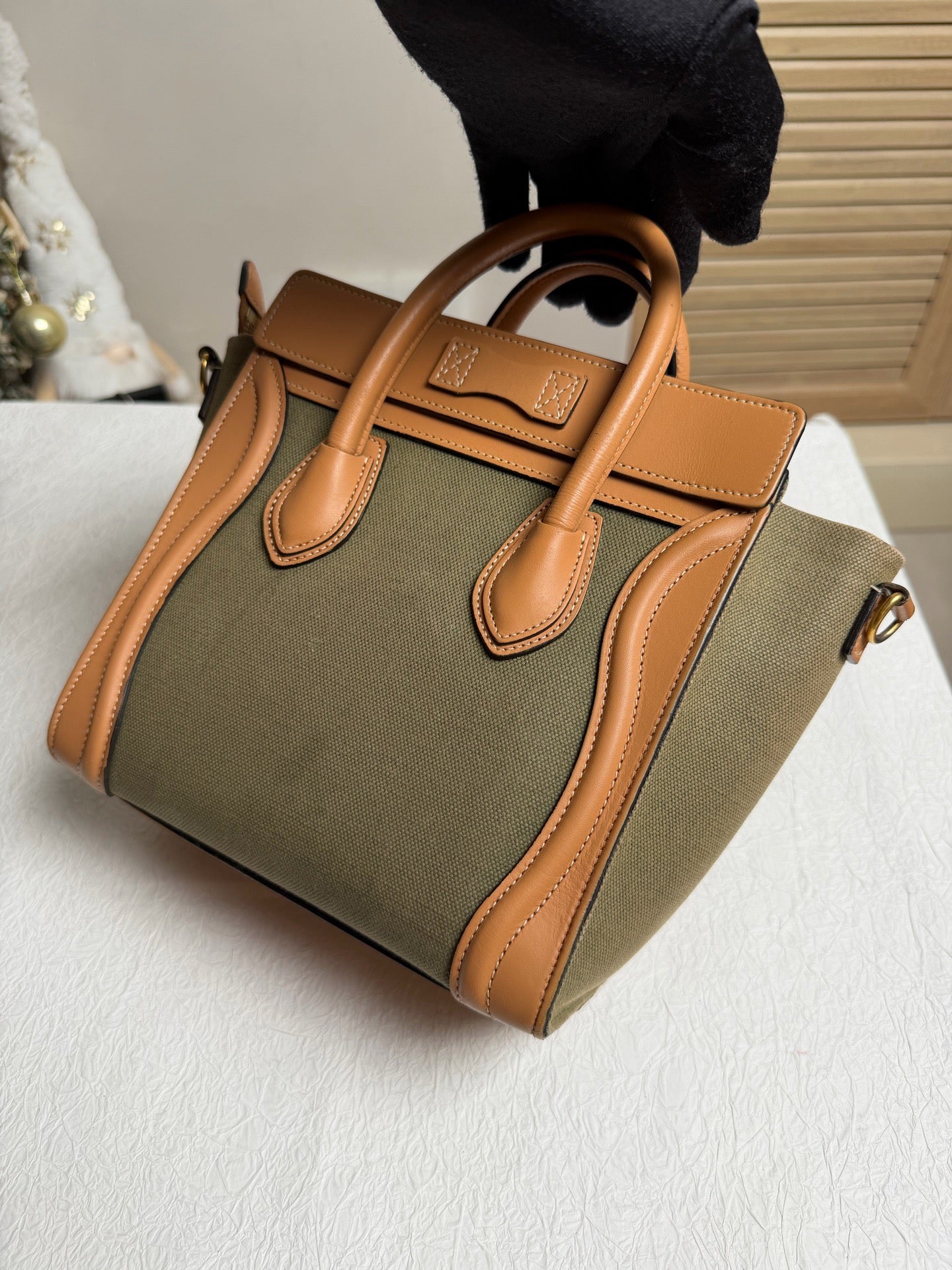 Celine - Nano Luggage - Leather - Green - (mini)