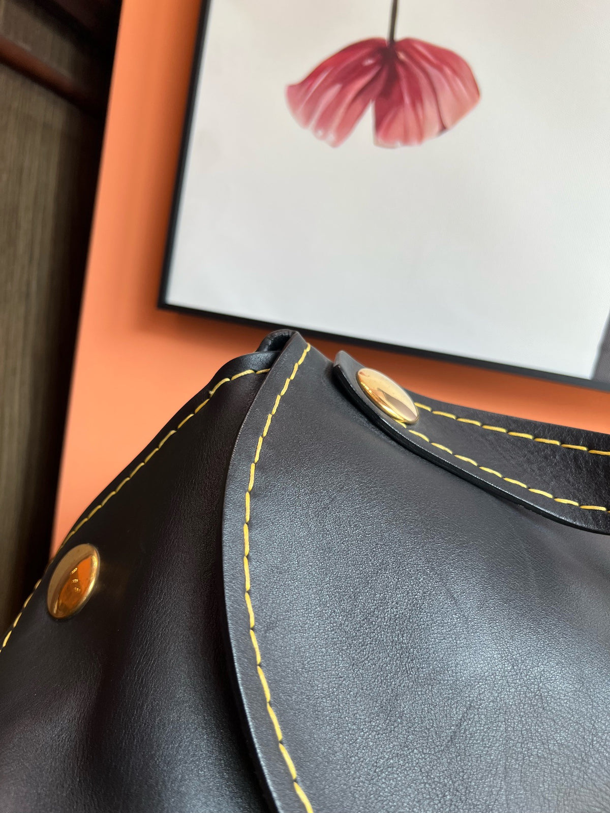 Celine - Orb Ribit - Leather - Black