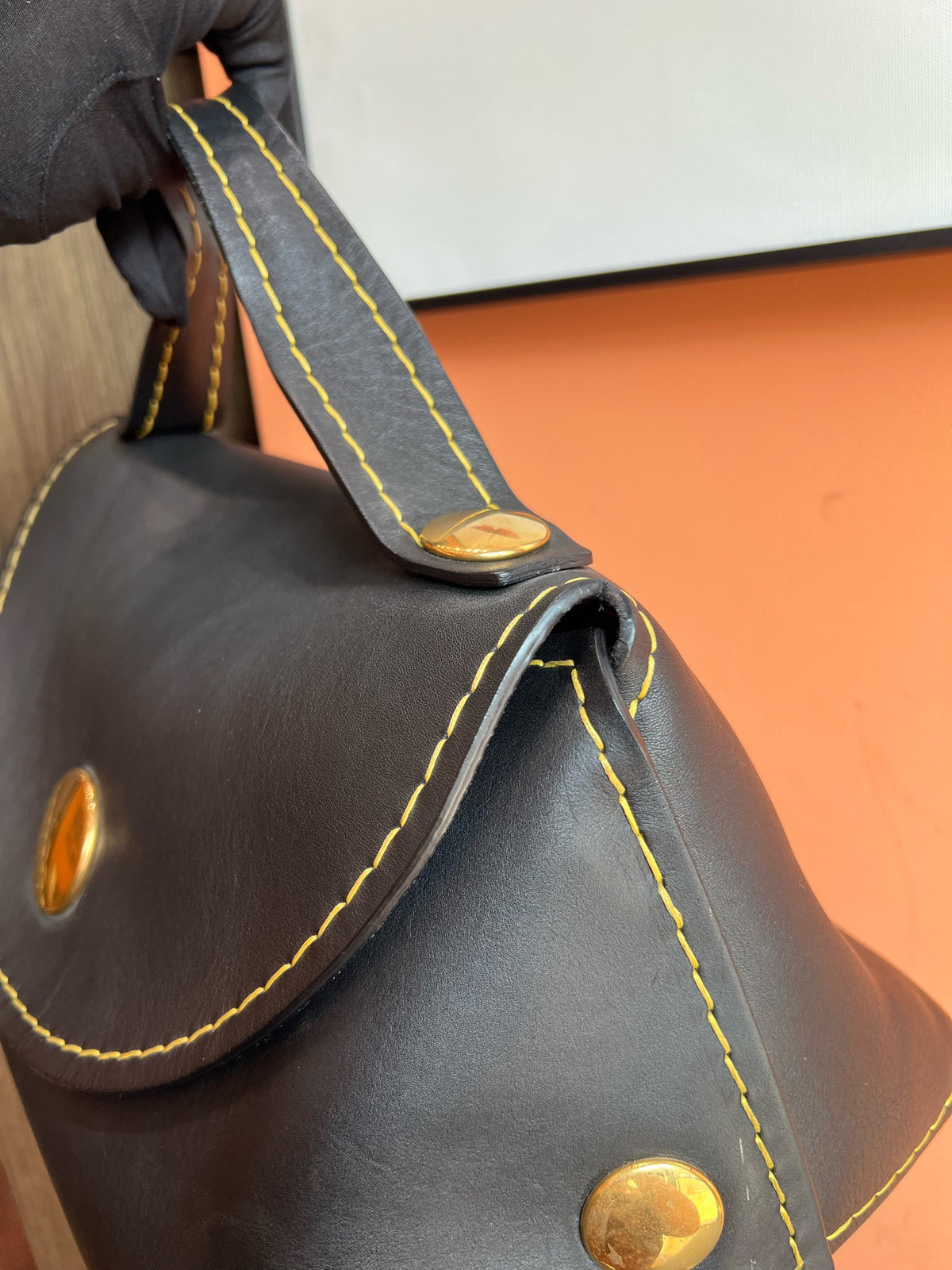 Celine - Orb Ribit - Leather - Black