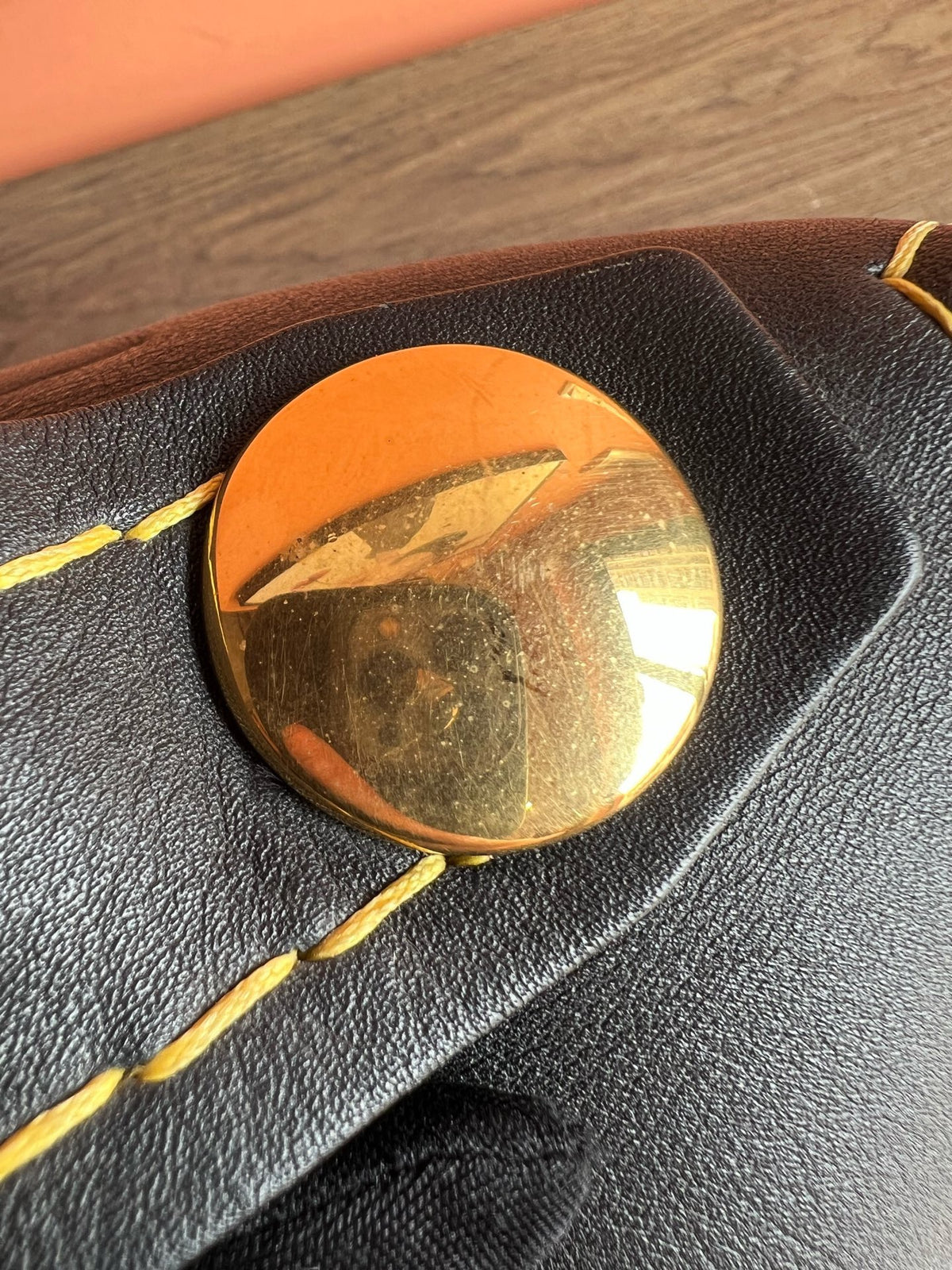 Celine - Orb Ribit - Leather - Black